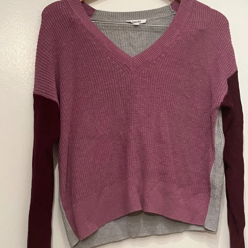 Color Blocked Sweater by‎ Splendid - Size Medium